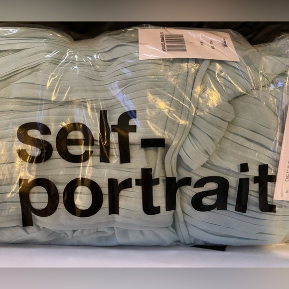 NWT 🔥🔥 Self Portrait Chiffon Midi Dress - Picture 13 of 14